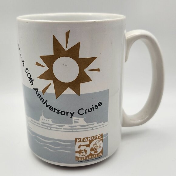Celebrate Snoopy 50th Anniversary Cruise Mug Royal Caribbean International - Picture 3 of 8